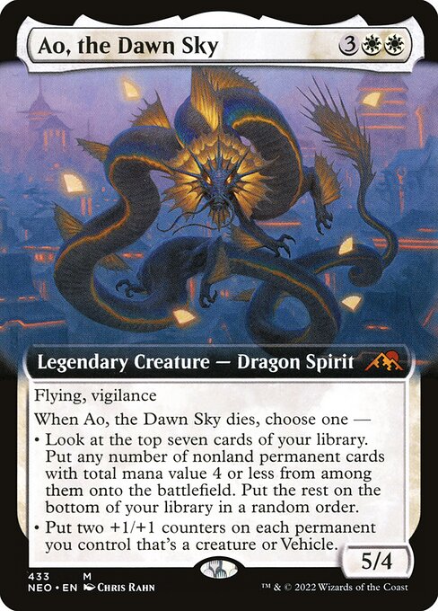 Ao, the Dawn Sky - Kamigawa: Neon Dynasty Mythic Card