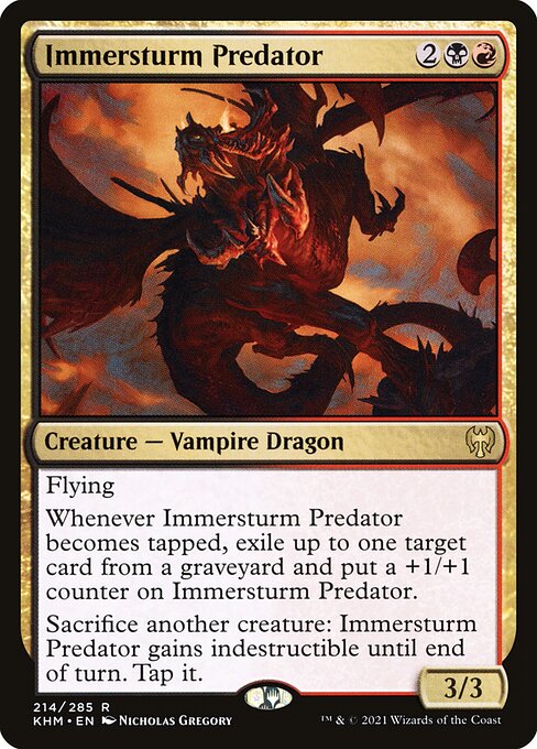 Immersturm Predator - Kaldheim Rare Card