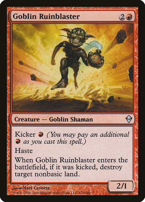 Goblin Ruinblaster - Zendikar Uncommon Card