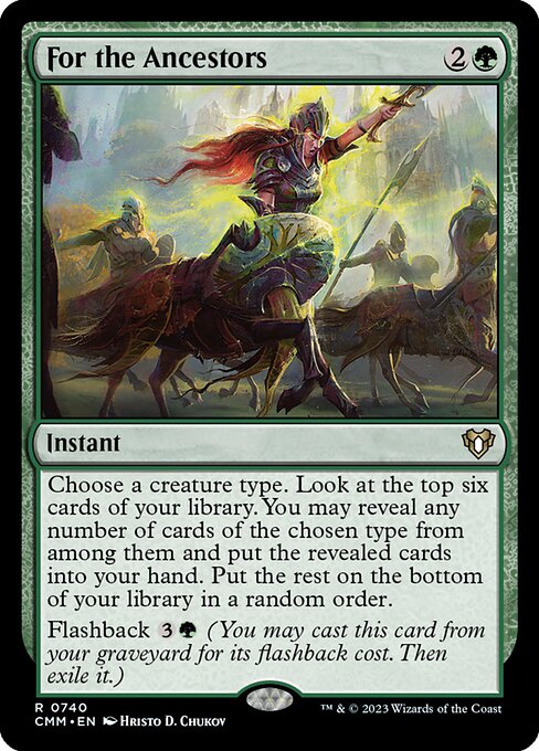 For the Ancestors - Commander Masters Rare Card