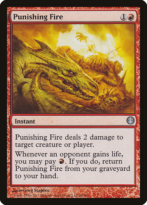 Punishing Fire - Duel Decks: Knights vs. Dragons Uncommon Card