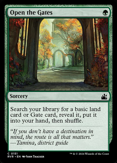 Open the Gates - Ravnica Remastered Common Card