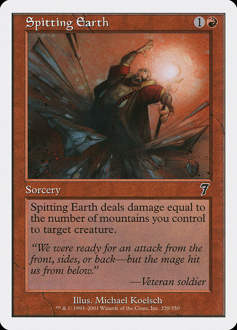 Spitting Earth - Seventh Edition Common Card