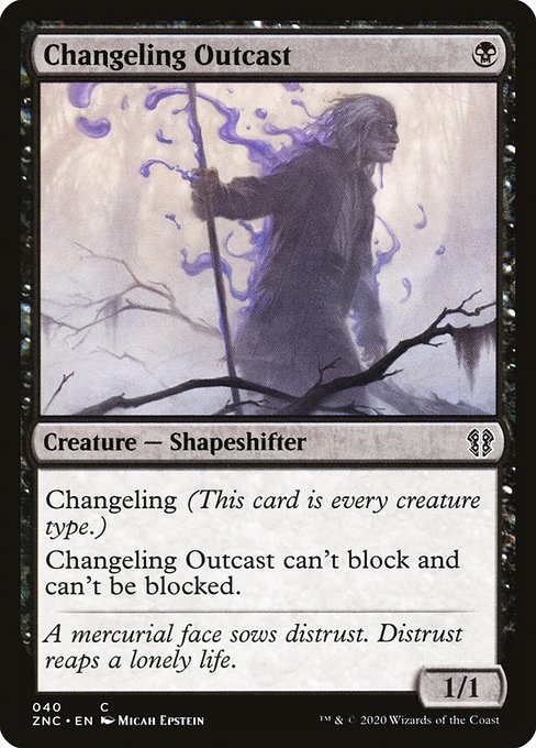 Changeling Outcast - Zendikar Rising Commander Common Card