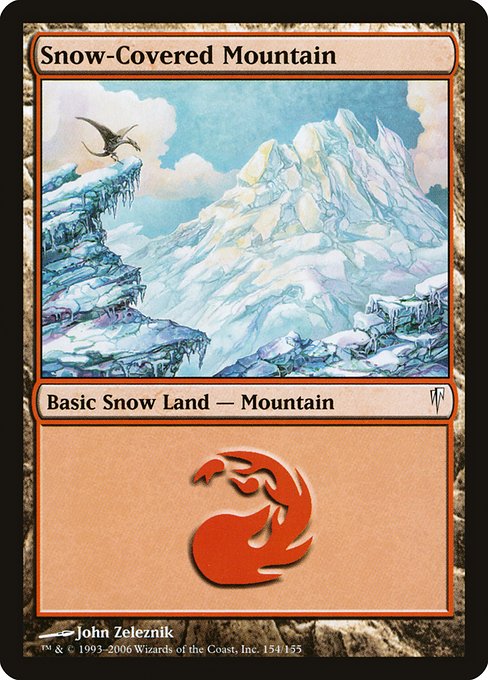 Snow-Covered Mountain - Coldsnap Common Card