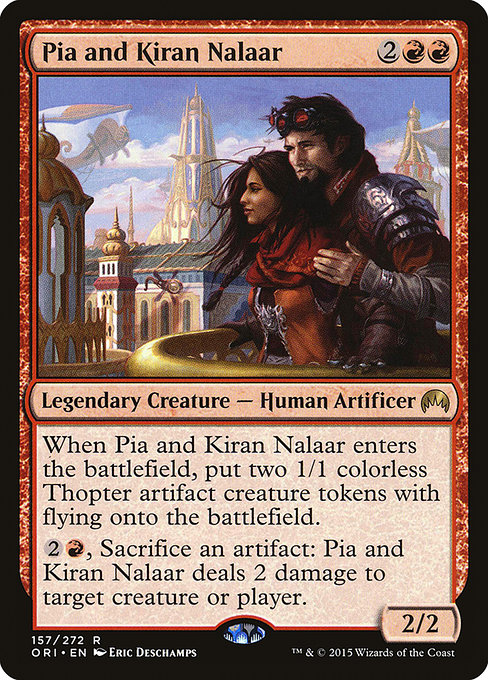Pia and Kiran Nalaar - Magic Origins Rare Card