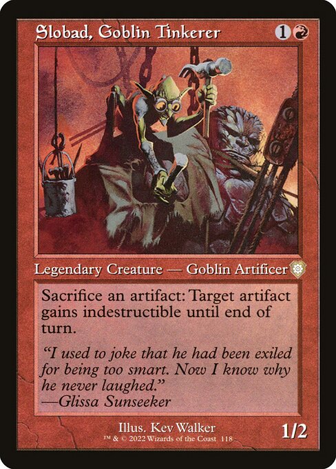 Slobad, Goblin Tinkerer - The Brothers' War Commander Rare Card