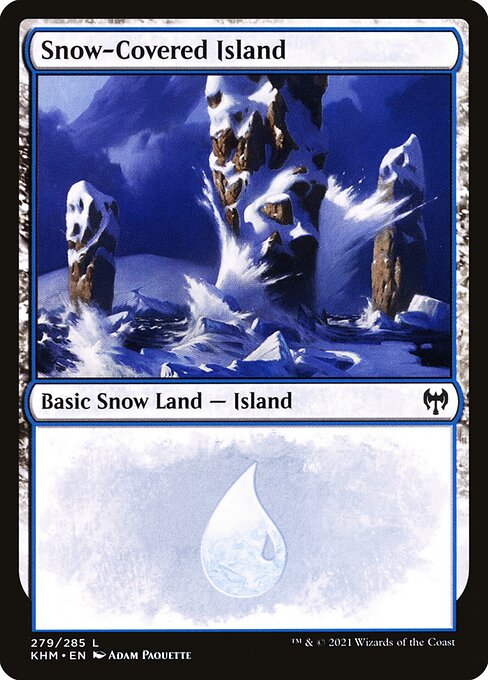Snow-Covered Island - Kaldheim Common Card