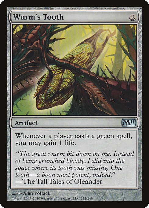 Wurm's Tooth - Magic 2011 Uncommon Card