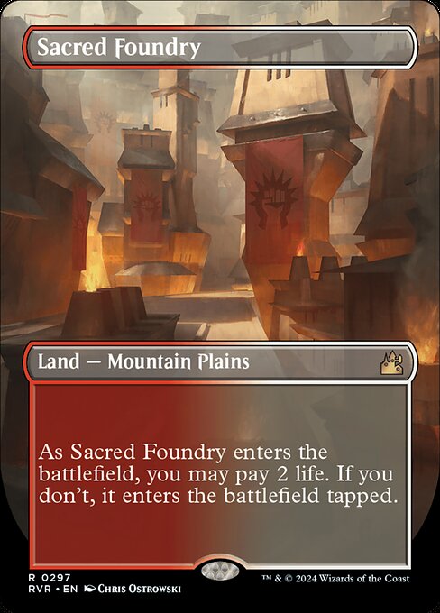 Sacred Foundry - Ravnica Remastered Rare Card