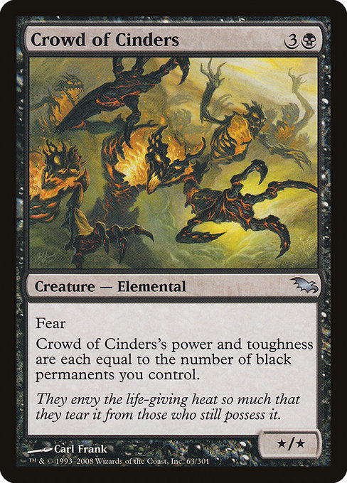 Crowd of Cinders - Shadowmoor Uncommon Card
