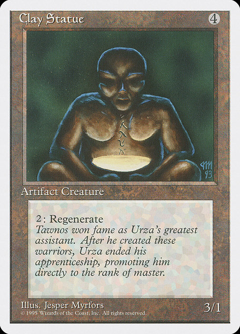 Clay Statue - Fourth Edition Common Card