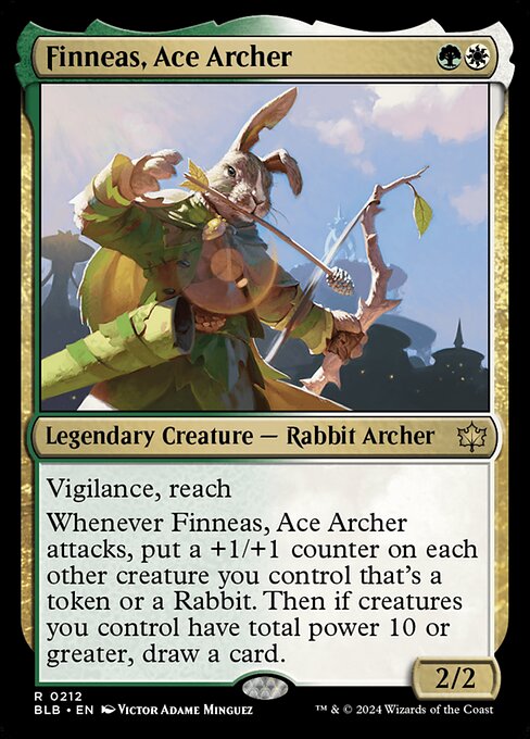 Finneas, Ace Archer - Bloomburrow Rare Card