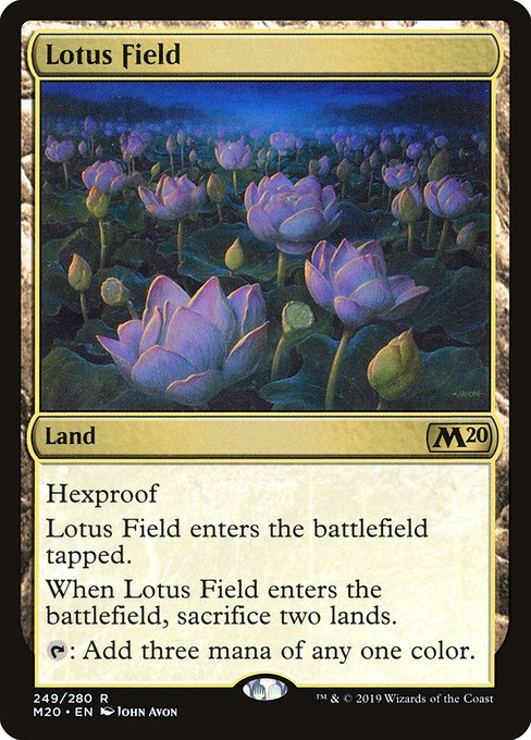 Lotus Field - Core Set 2020 Rare Card