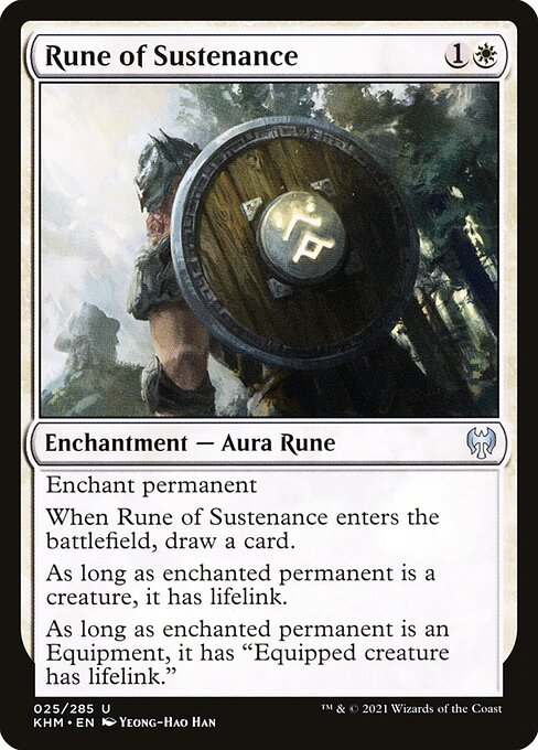 Rune of Sustenance - Kaldheim Uncommon Card