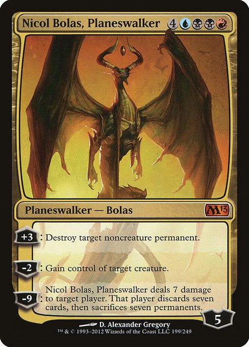 Nicol Bolas, Planeswalker - Magic 2013 Mythic Card