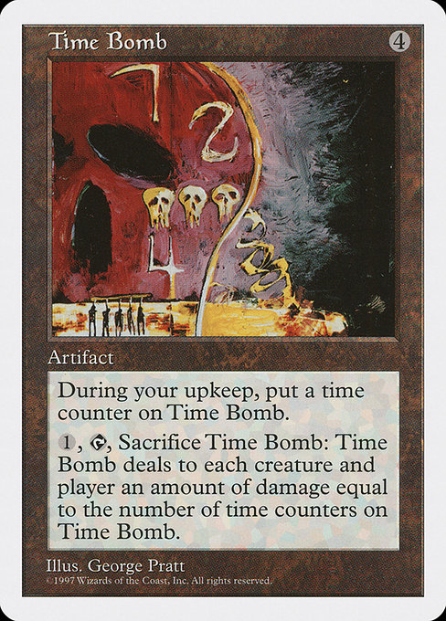 Time Bomb - Fifth Edition Rare Card