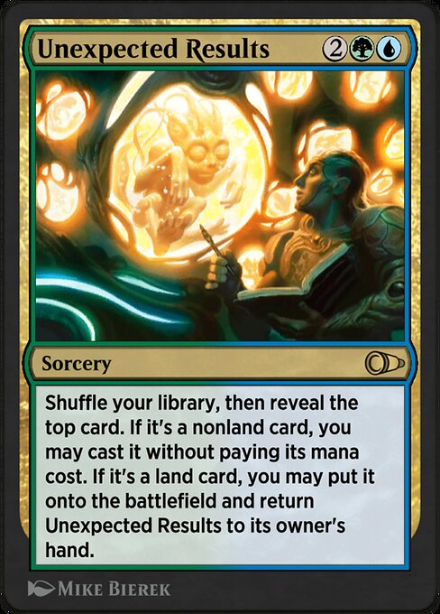 Unexpected Results - Pioneer Masters Rare Card