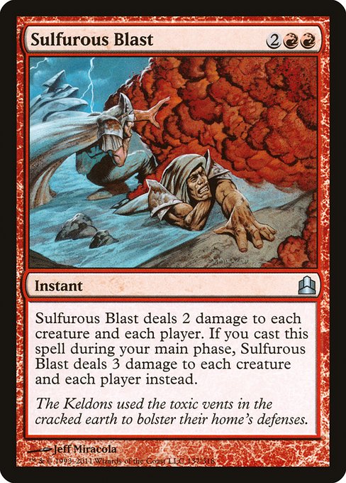 Sulfurous Blast - Commander 2011 Uncommon Card