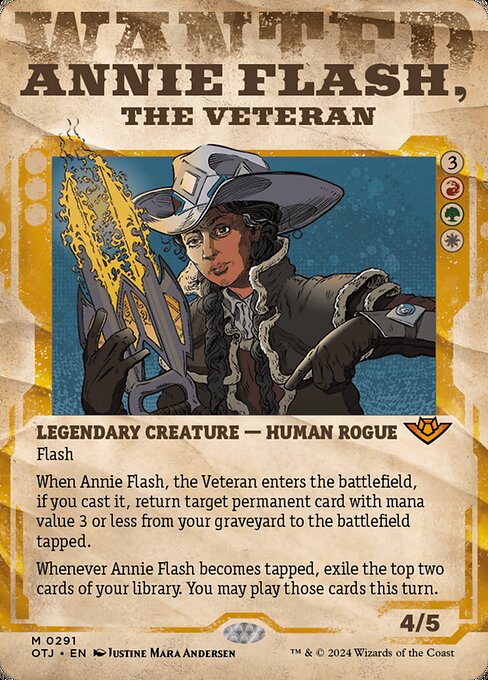 Annie Flash, the Veteran - Outlaws of Thunder Junction Mythic Card