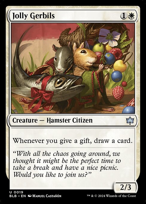 Jolly Gerbils - Bloomburrow Uncommon Card
