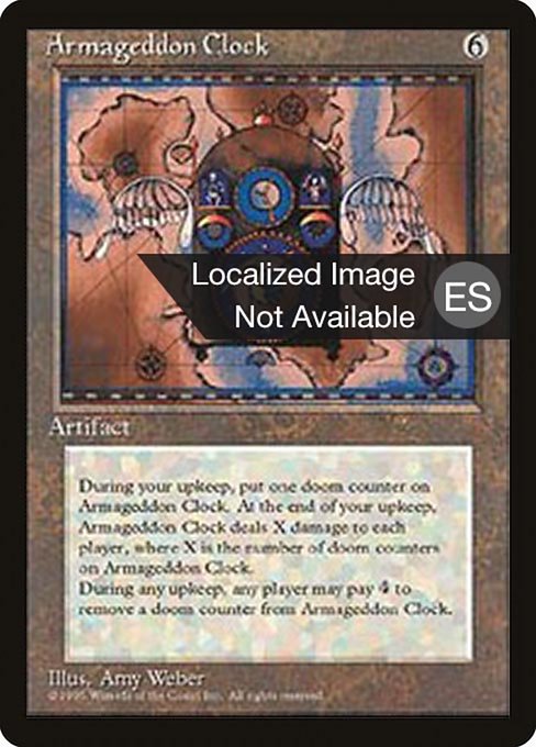 Armageddon Clock - Fourth Edition Foreign Black Border Rare Card
