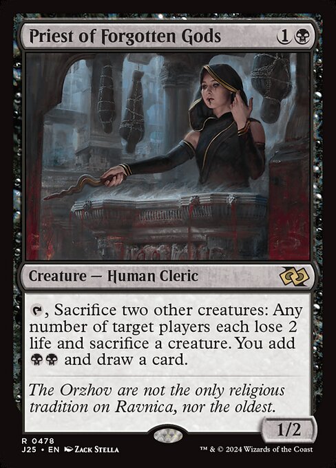 Priest of Forgotten Gods - Foundations Jumpstart Rare Card