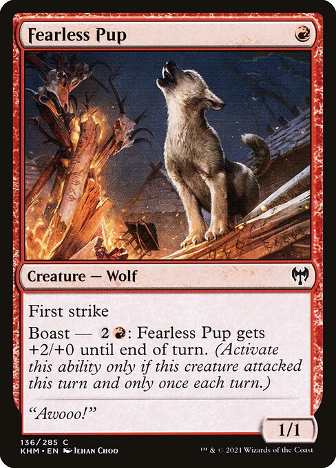 Fearless Pup - Kaldheim Common Card