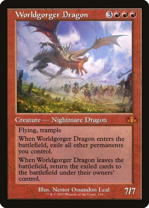 Worldgorger Dragon - Dominaria Remastered Mythic Card