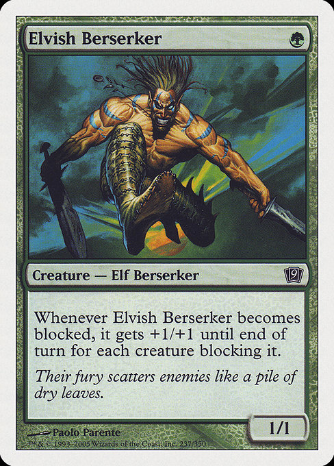 Elvish Berserker - Ninth Edition Common Card