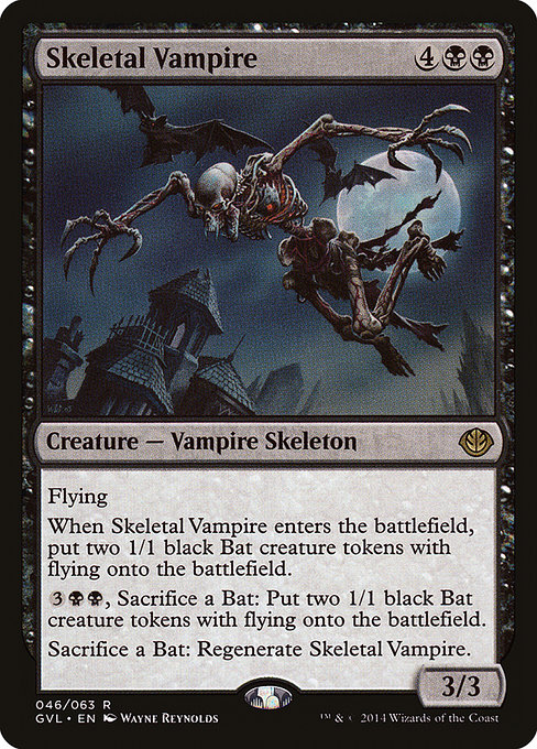 Skeletal Vampire - Duel Decks Anthology: Garruk vs. Liliana Rare Card