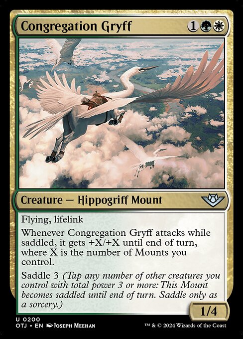 Congregation Gryff - Outlaws of Thunder Junction Uncommon Card