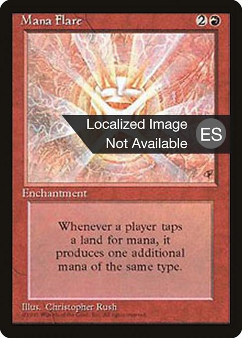 Mana Flare - Fourth Edition Foreign Black Border Rare Card