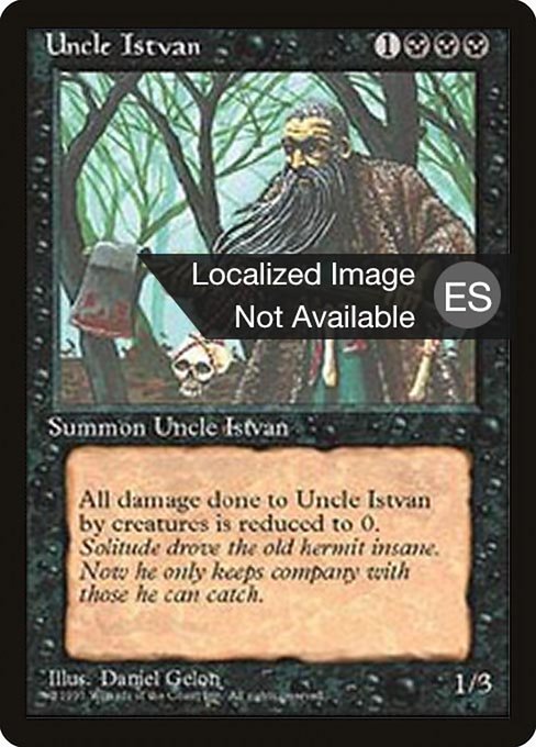 Uncle Istvan - Fourth Edition Foreign Black Border Uncommon Card