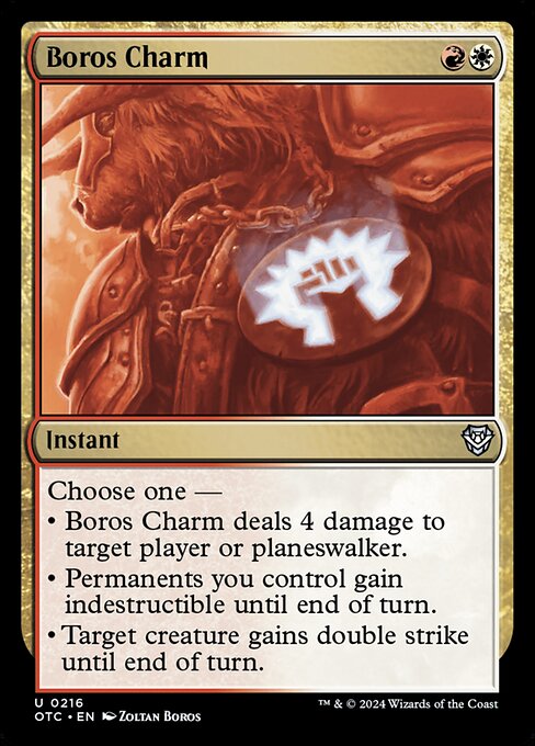 Boros Charm - Outlaws of Thunder Junction Commander Uncommon Card