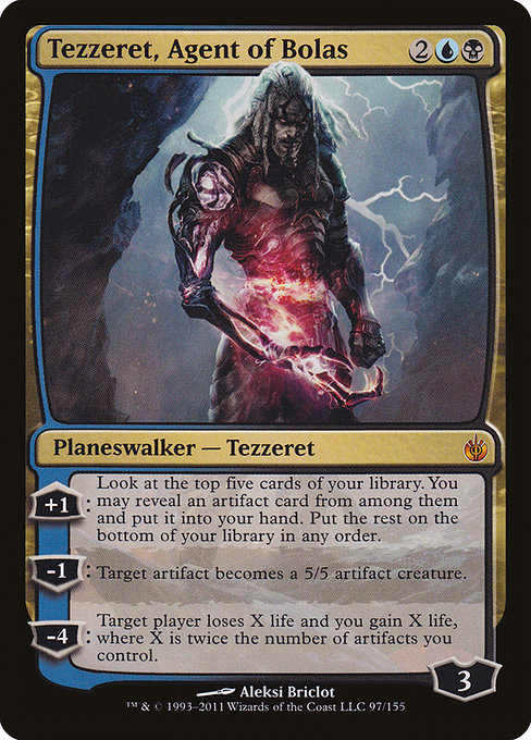 Tezzeret, Agent of Bolas - Mirrodin Besieged Mythic Card