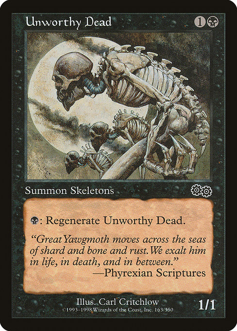 Unworthy Dead - Urza's Saga Common Card