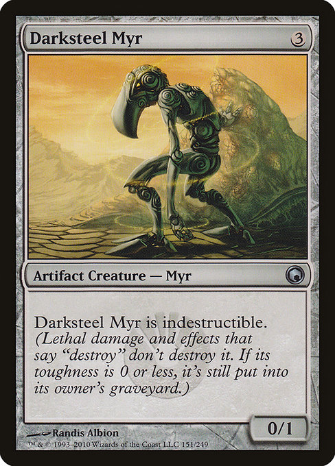 Darksteel Myr - Scars of Mirrodin Uncommon Card