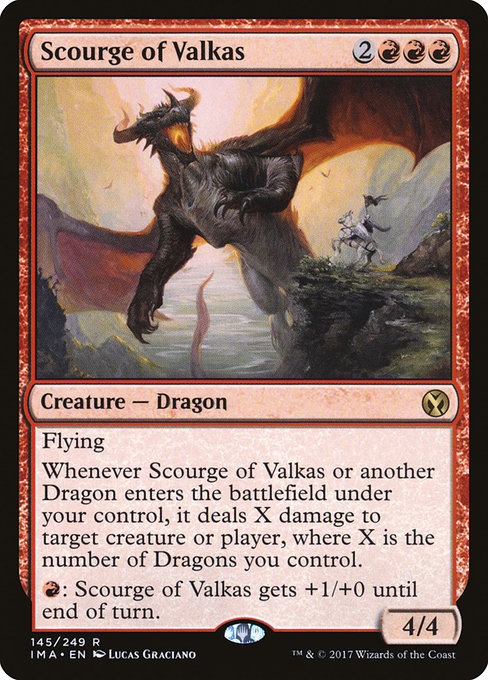 Scourge of Valkas - Iconic Masters Rare Card