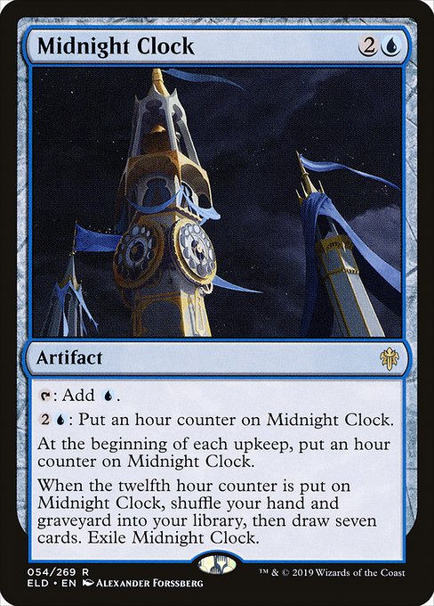 Midnight Clock - Throne of Eldraine Rare Card