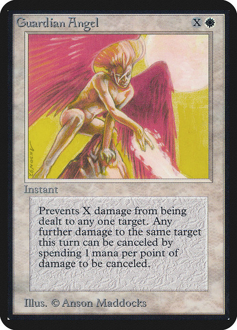 Guardian Angel - Limited Edition Alpha Common Card
