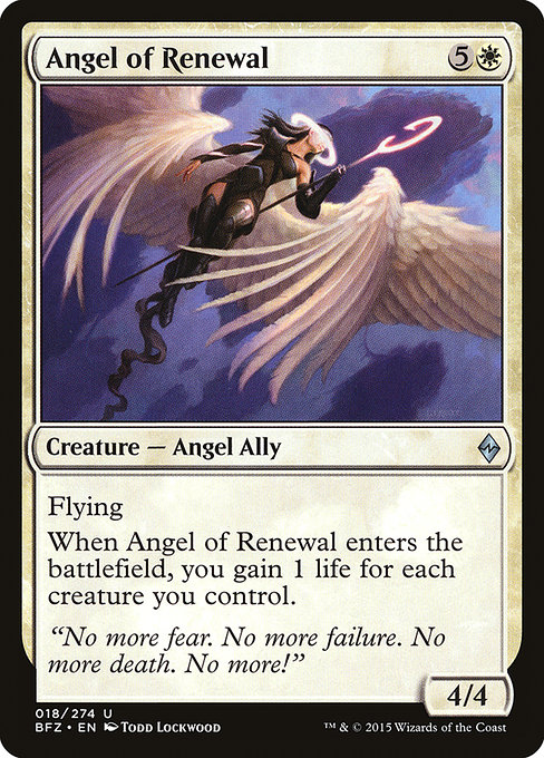Angel of Renewal - Battle for Zendikar Uncommon Card