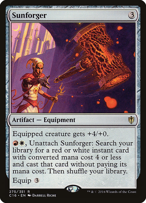 Sunforger - Commander 2016 Rare Card