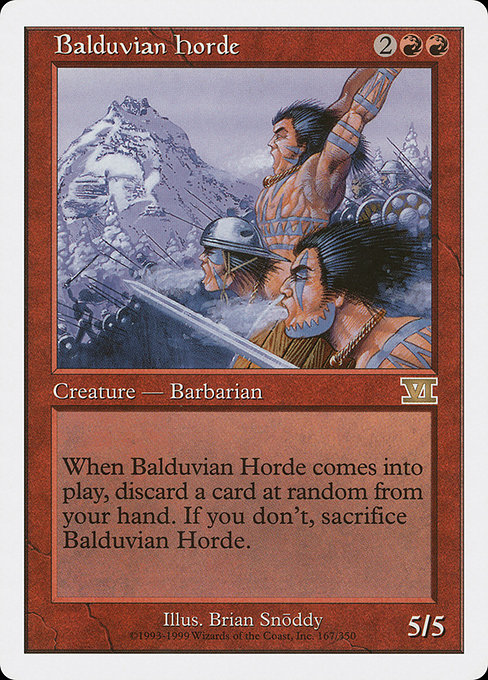 Balduvian Horde - Classic Sixth Edition Rare Card