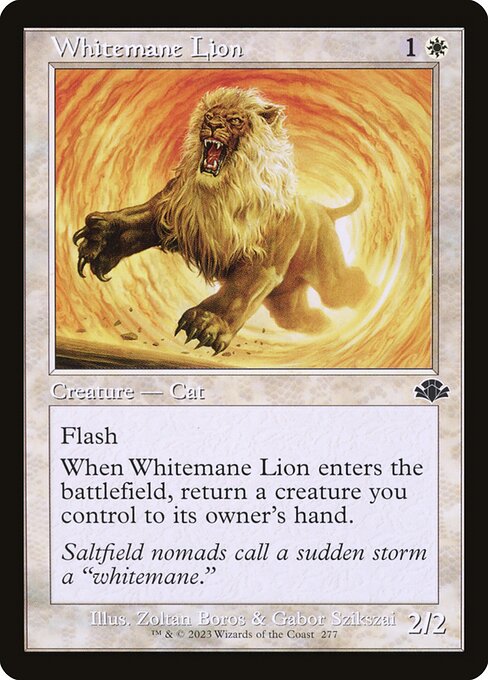 Whitemane Lion - Dominaria Remastered Common Card