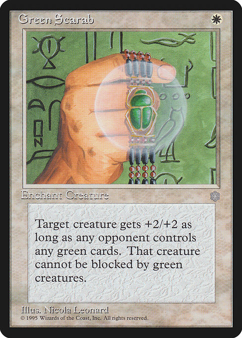 Green Scarab - Ice Age Uncommon Card