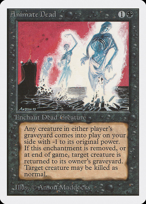 Animate Dead - Unlimited Edition Uncommon Card
