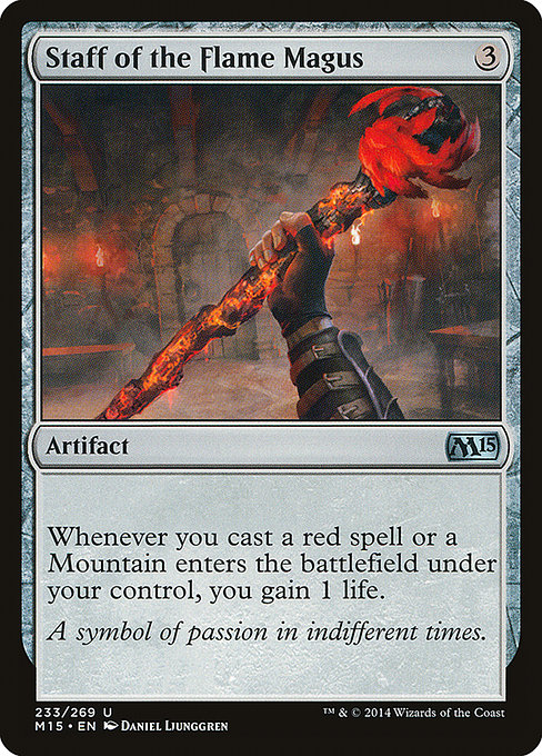 Staff of the Flame Magus - Magic 2015 Uncommon Card