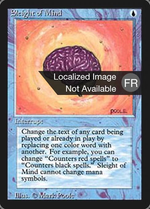 Sleight of Mind - Foreign Black Border Rare Card