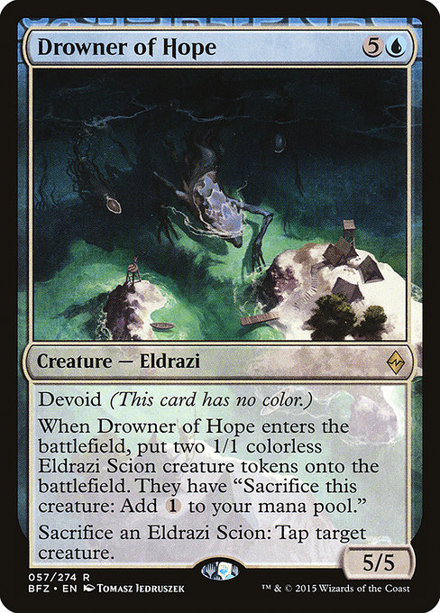 Drowner of Hope - Battle for Zendikar Rare Card